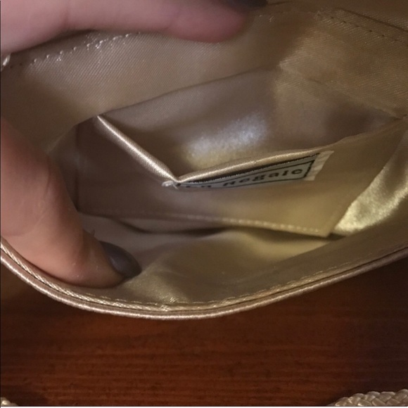 Champagne gold clutch and handbag - Picture 6 of 8